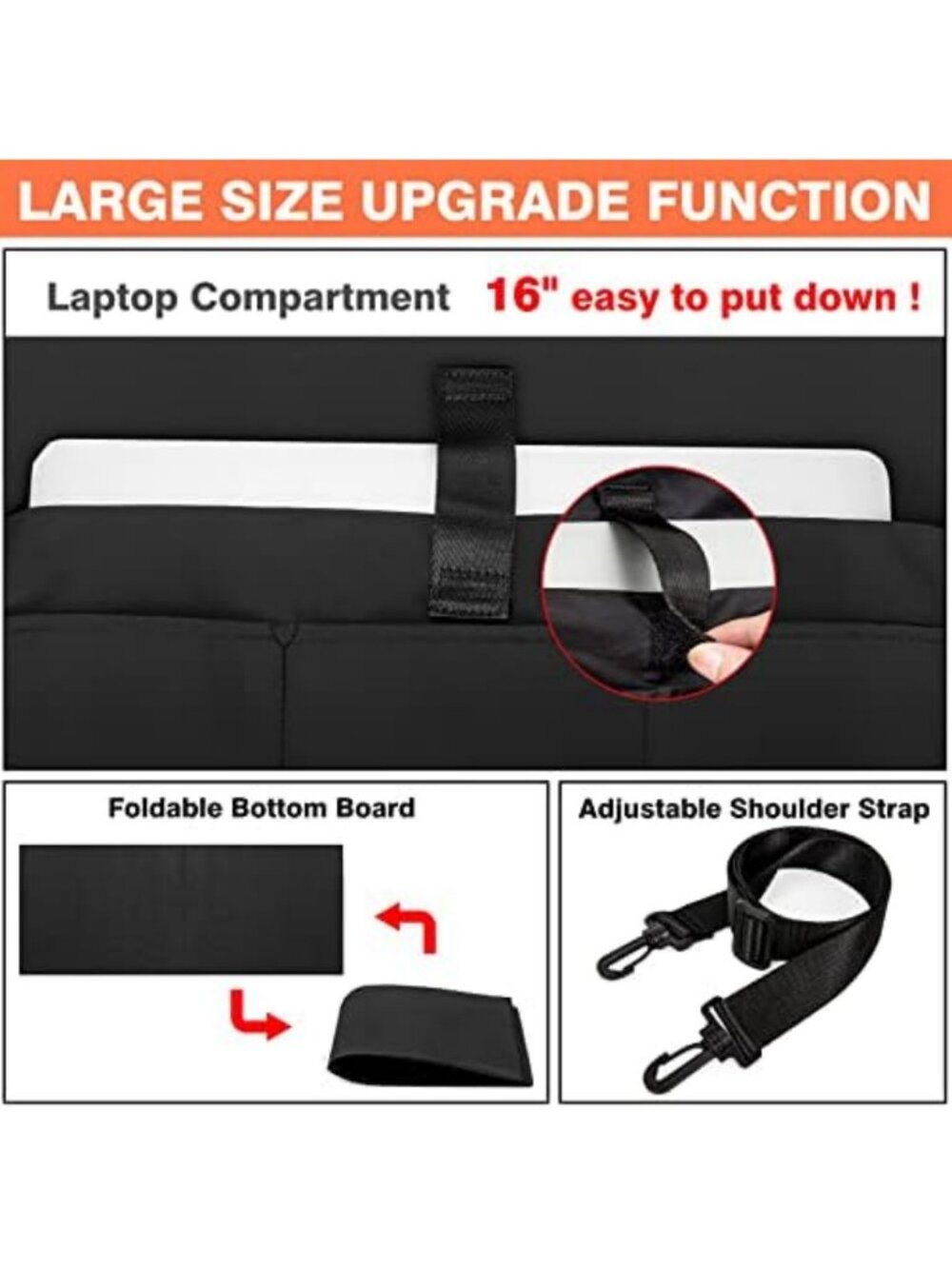 Spacious Utility Tote Bag with 24 Pockets - Perfect Teacher Travel Bag for Women - Picture 5 of 6